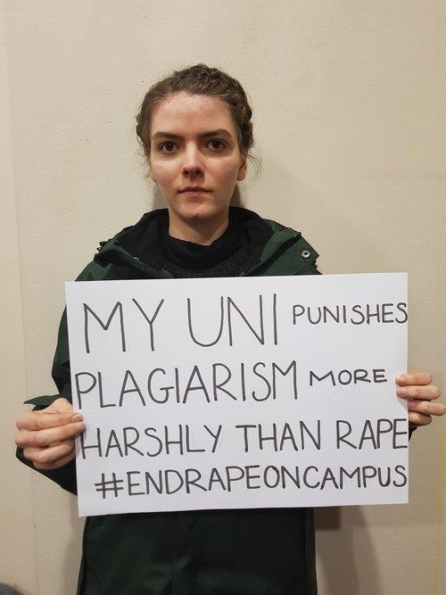 «به تجاوز در دانشگاه‌ها پایان دهید»